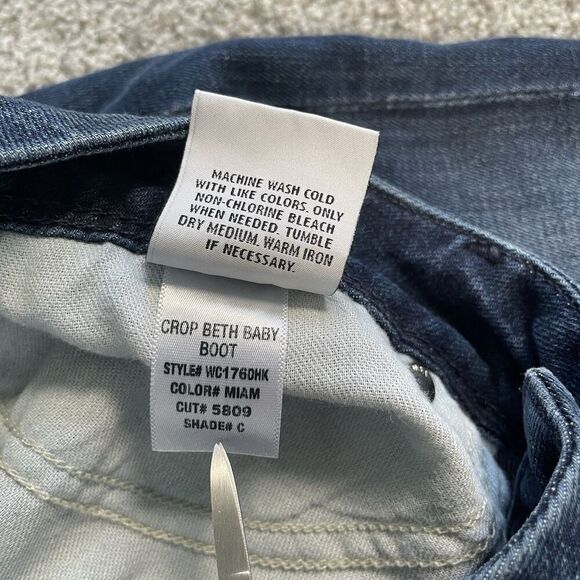 Hudson Jeans Women's Dark Blue Cropped Denim - Picture 9 of 12